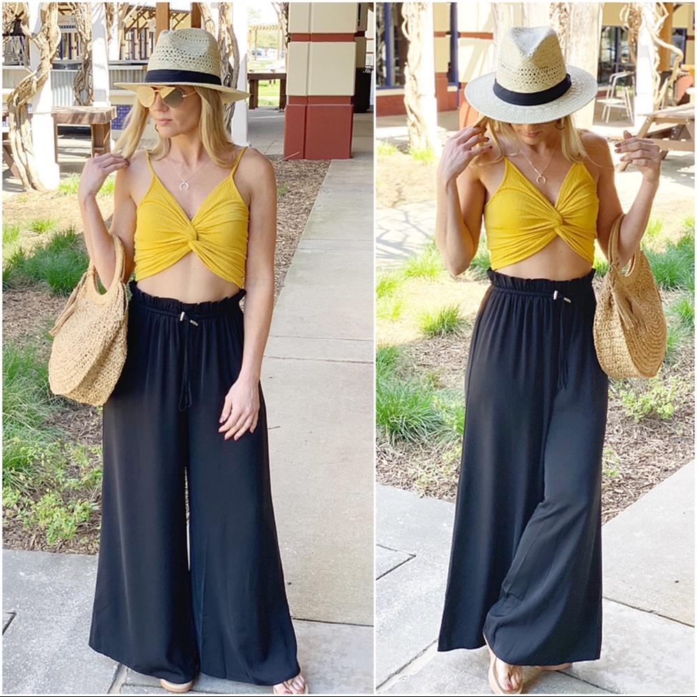 ✨LAST ONE✨Yellow twist front cropped tank - Picture 7 of 8
